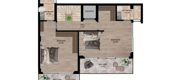 4 rooms Villa in Alanya, Turkey No. 9915 20