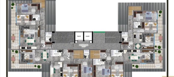 Квартира 1+1 в Конаклы, Турция № 31294 22