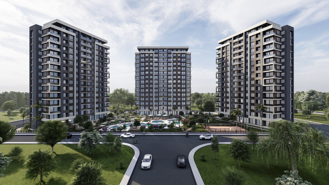 Wohnung 1+1 in Mersin, Turkey, Nr. 30999