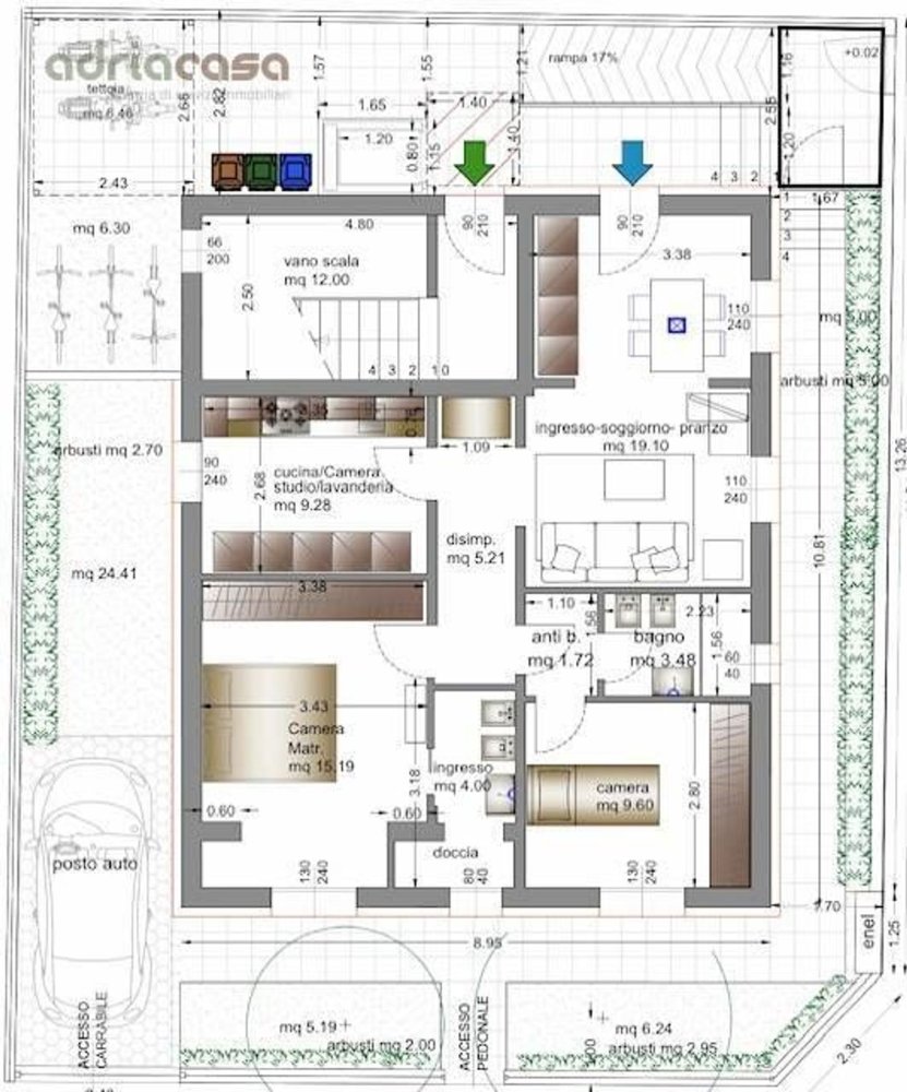Apartamento de 4 habitaciónes en Riccione, Italy No. 94454