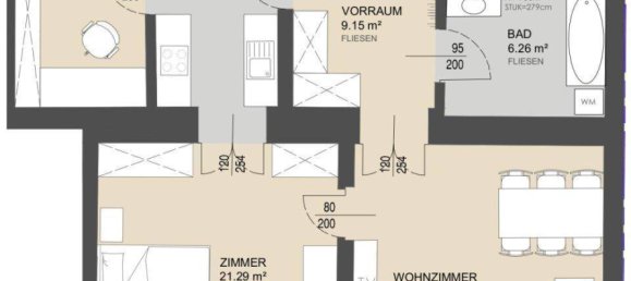 3 rooms Apartment in Vienna, Austria No. 39278 16