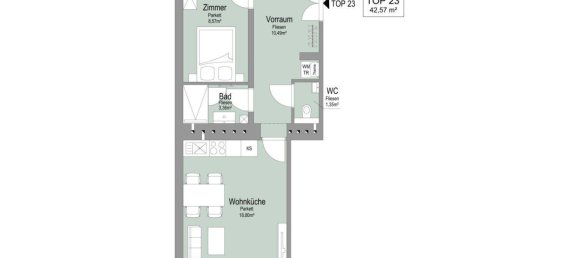 2 rooms Apartment in Hernals, Austria No. 228485 10