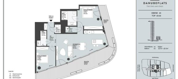 3-Zimmer Wohnung in Wien, Austria, Nr. 945 4