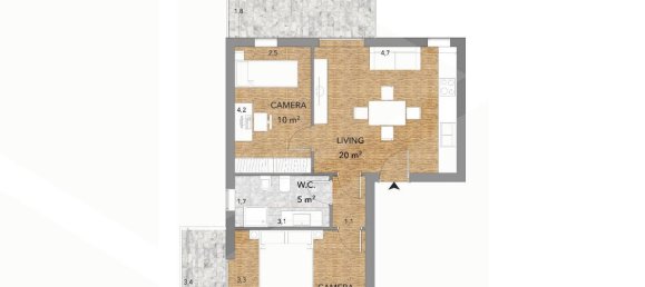 3 rooms Apartment in Ciampino, Italy No. 20791 2
