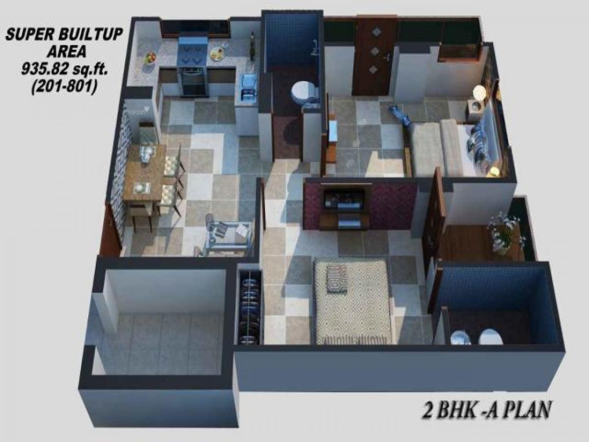 Дом с 2 спальнями в Джайпур, Индия № 26242