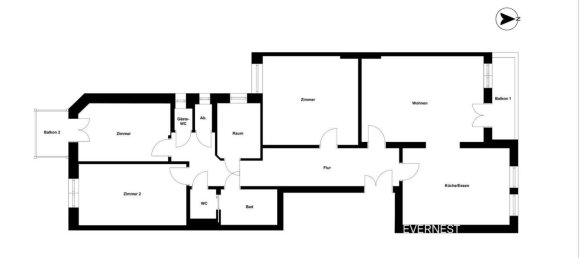 Apartamento de 3 dormitorios en Eimsbuttel, Germany No. 284245 18