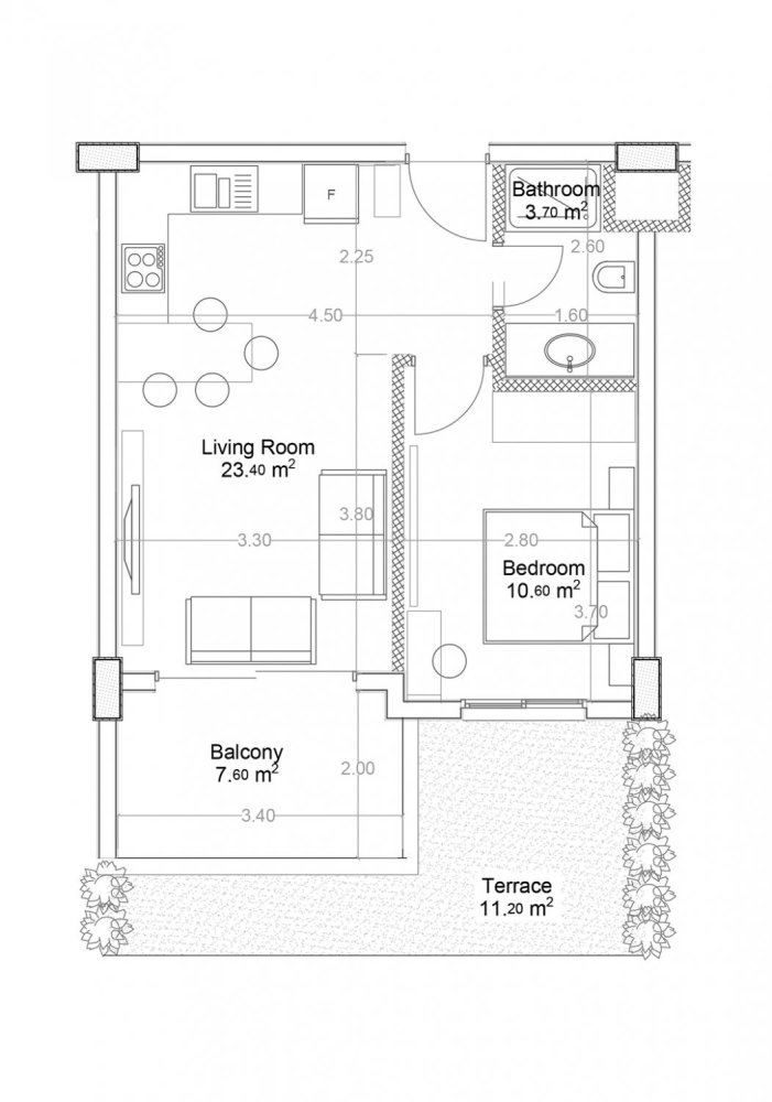 Apartment 1+1 in Yekta Green Life Gazipasa Residence, Gazipasa, Turkey No. 39578 1