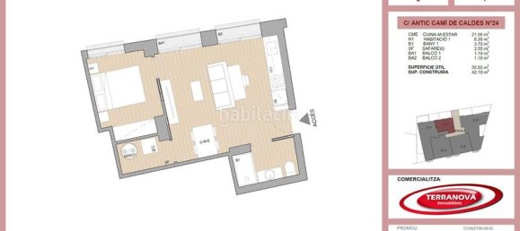 1 غرف نوم شقة في L'Ametlla Del Valles, Spain رقم 64590 4