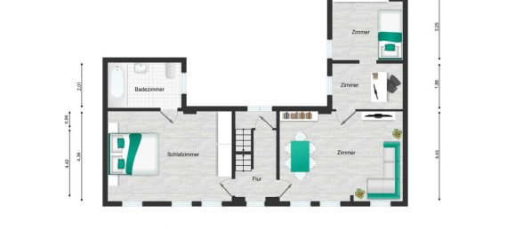 5 rooms Townhouse in Salzlandkreis, Germany No. 98006 40