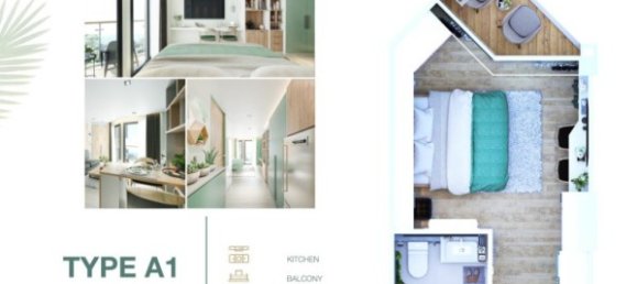 Кондоминиум  с 1 спальней в Пляж Сурин, Таиланд № 26039 7