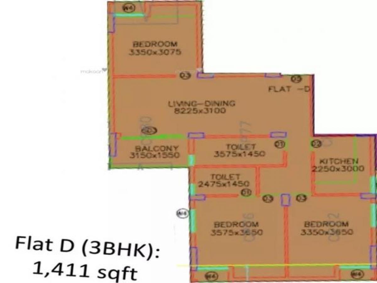 3 bedrooms House in Kolkata, India No. 11289