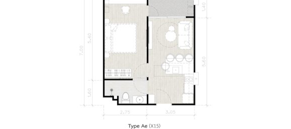 1 bedroom Apartment in Pattaya, Thailand No. 20540 18