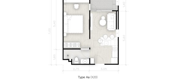 1 bedroom Apartment in Pattaya, Thailand No. 20540 15