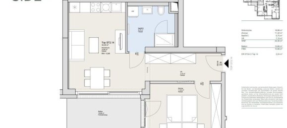 Dúplex de 2 habitaciónes en Dobling, Austria No. 189690 16
