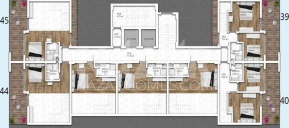 Wohnung 1+1 in Alanya, Turkey, Nr. 14407 27