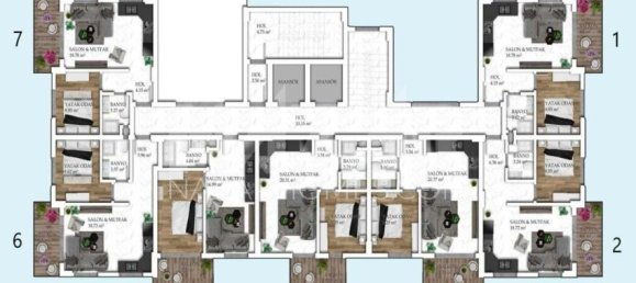 Wohnung 1+1 in Alanya, Turkey, Nr. 14407 28