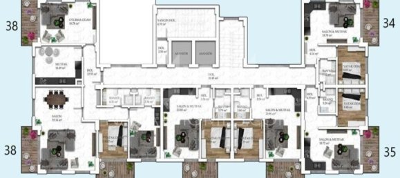 Wohnung 1+1 in Alanya, Turkey, Nr. 14407 24