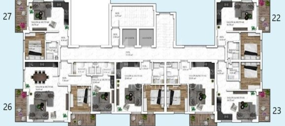 Wohnung 1+1 in Alanya, Turkey, Nr. 14407 22