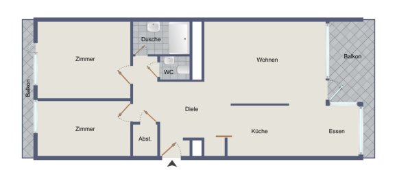 2 غرف نوم شقة في Stuttgart, Germany رقم 10115 11