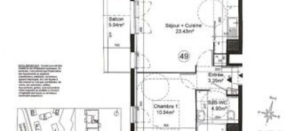 1 Schlafzimmer Wohnung in Les Ulis, France, Nr. 324688 7