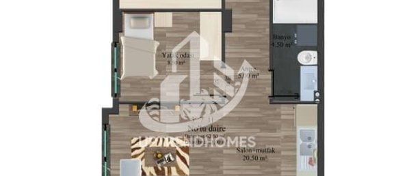 Apartment 1+1 in Oba, Turkey No. 10876 11