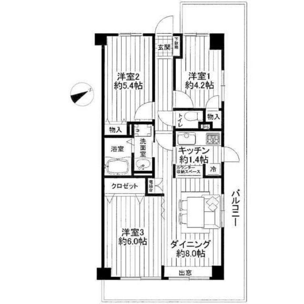 Apartamento T3 em Chiba, Japan N.º 2588