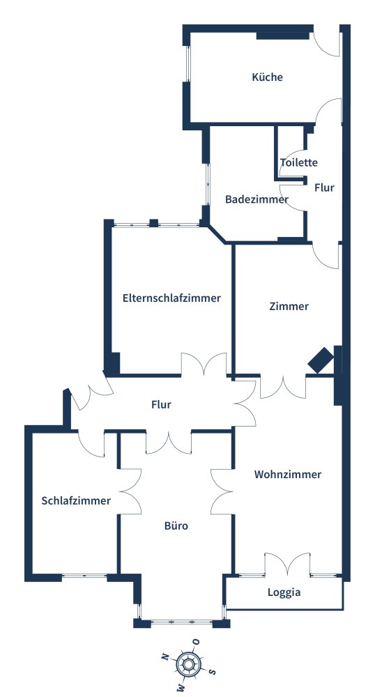 Квартира с 4 спальнями в Шарлоттенбург, Германия № 17254