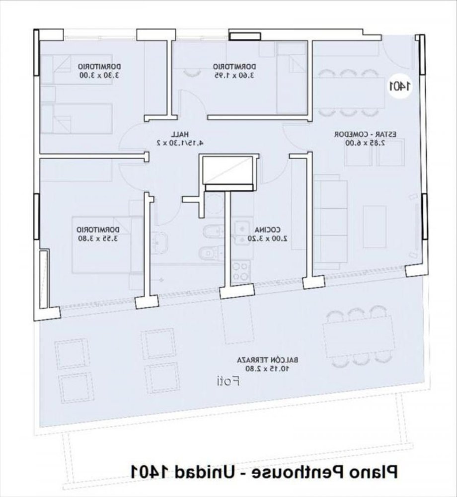 3 غرف نوم شقة في Montevideo, Uruguay رقم 4302