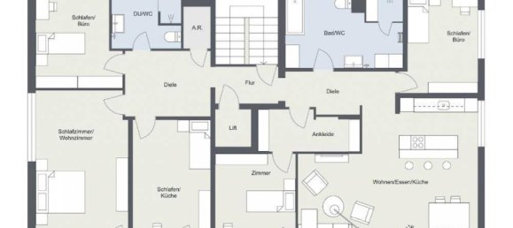 Квартира с 6 комнатами в Фельдкирх, Австрия № 174296 14