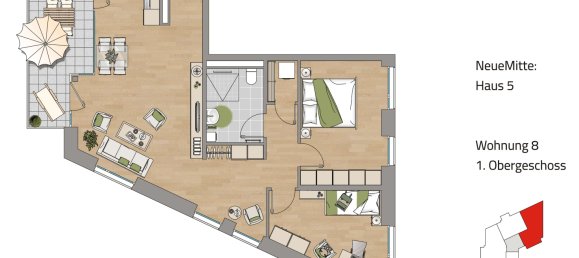 Apartamento de 2 dormitorios en Baden-Wurttemberg, Germany No. 29422 3