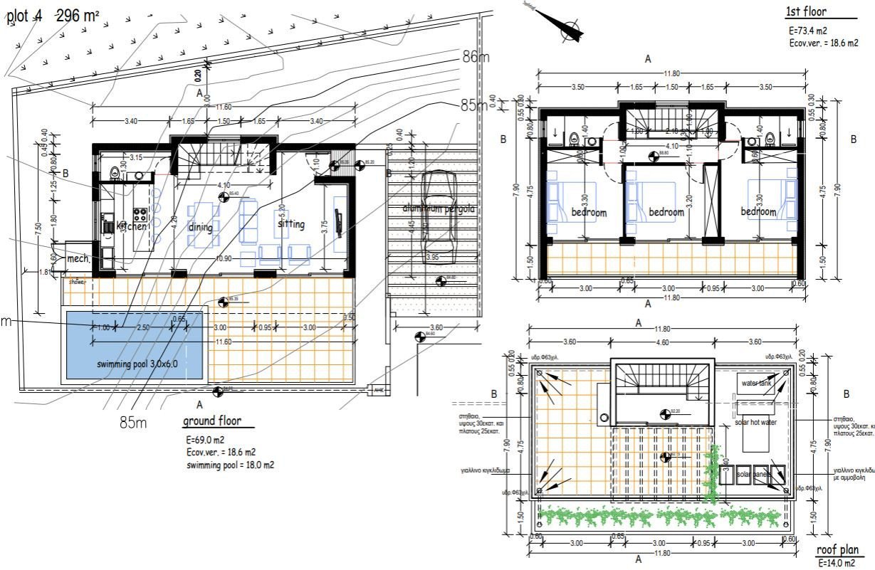 3 Schlafzimmer Haus in Kissonerga, Cyprus, Nr. 9590