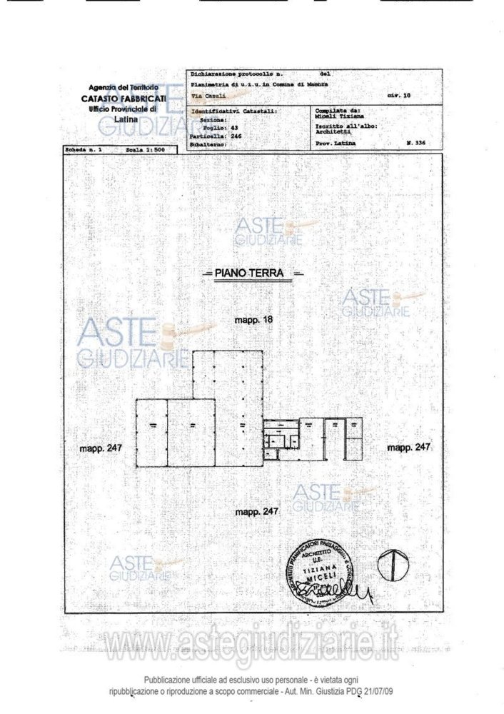 11 rooms House in Maenza, Italy No. 97788
