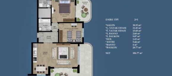 Apartment 2+1 in Alanya, Turkey No. 5594 2