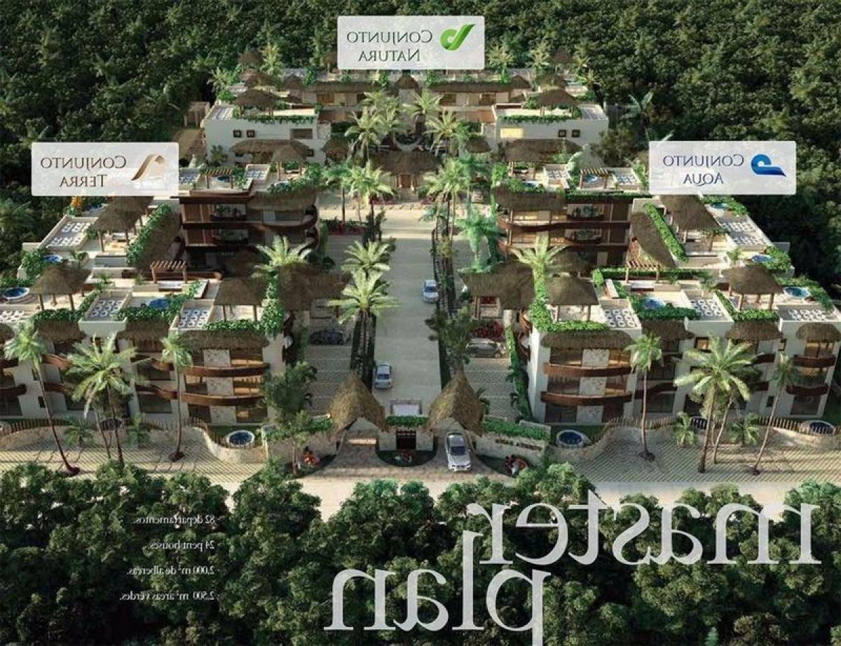 Apartamento T2 em Quintana Roo, Mexico N.º 173986