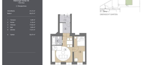 Apartamento de 2 habitaciónes en Wahring, Austria No. 173288 23