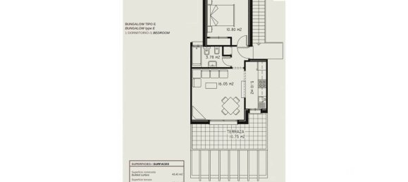 1 Schlafzimmer Bungalow in Calpe, Spain, Nr. 31544 15