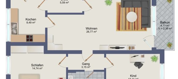 Apartamento de 3 divisões em Bad Tolz-Wolfratshausen, Germany N.º 232847 12