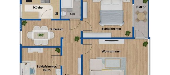 Apartamento de 3 divisões em Wandsbek, Germany N.º 277847 14