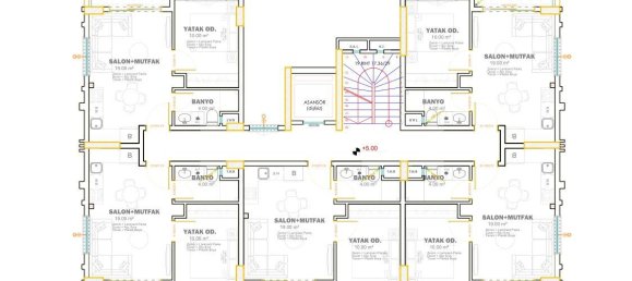 3-salle Penthouse à Kargicak, Turkey No. 10011 25