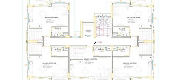 3-salle Penthouse à Kargicak, Turkey No. 10011 24