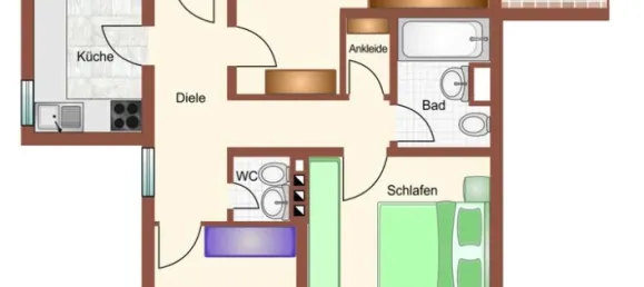 2 Schlafzimmer Wohnung in Neuss, Germany, Nr. 39287 8