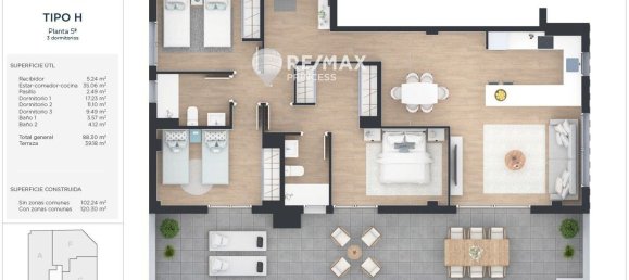 3 Schlafzimmer Penthouse in Alicante, Spain, Nr. 137852 14