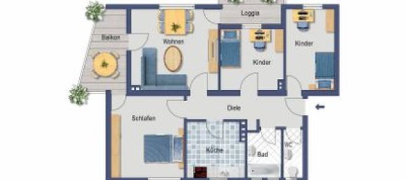 4 rooms Apartment in Cologne, Germany No. 211628 3