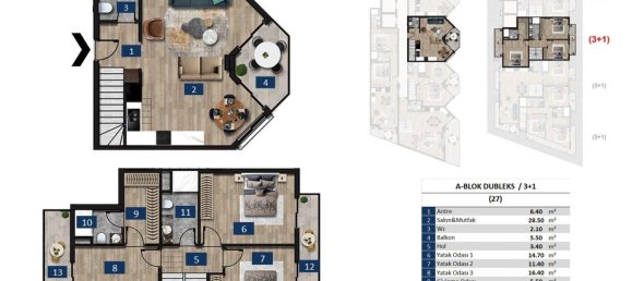 2 rooms Apartment in Alanya, Turkey No. 10154 21