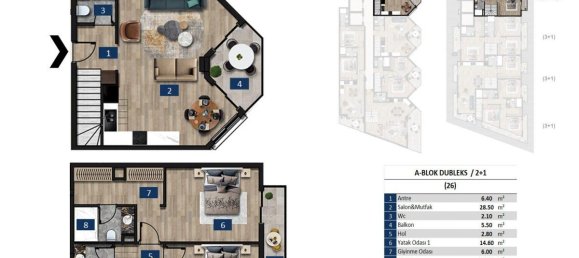 2 rooms Apartment in Alanya, Turkey No. 10154 19