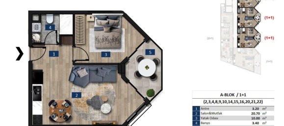 2 rooms Apartment in Alanya, Turkey No. 10154 30