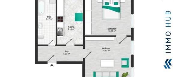 1 bedroom Apartment in Leipzig, Germany No. 331398 16