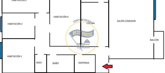 4 غرف نوم شقة في Ontinyent, Spain رقم 97330 20