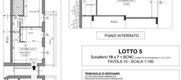 2غرفة شقة في Ponte San Pietro, Italy رقم 6739 6