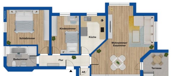 3 rooms Apartment in Lichtenfels, Germany No. 363976 6